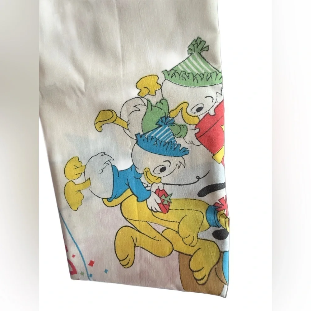 Vintage Mickey Mouse pillowcase. Circa 1970.